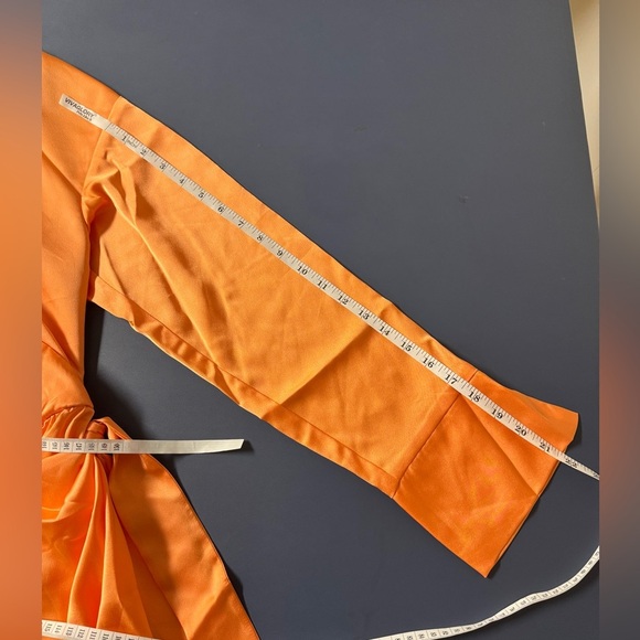 NWT Show Me Your Mumu Clara Collared Mini Dress Orange Size M Cantaloupe - Picture 10 of 11